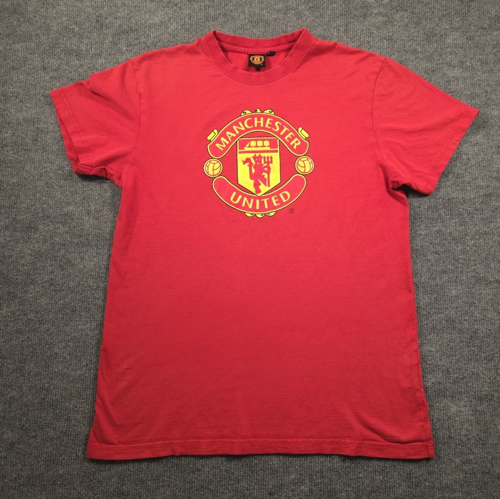 Manchester United FC Official Merchandise Red Graphic Tee‎ Shirt Size Medium